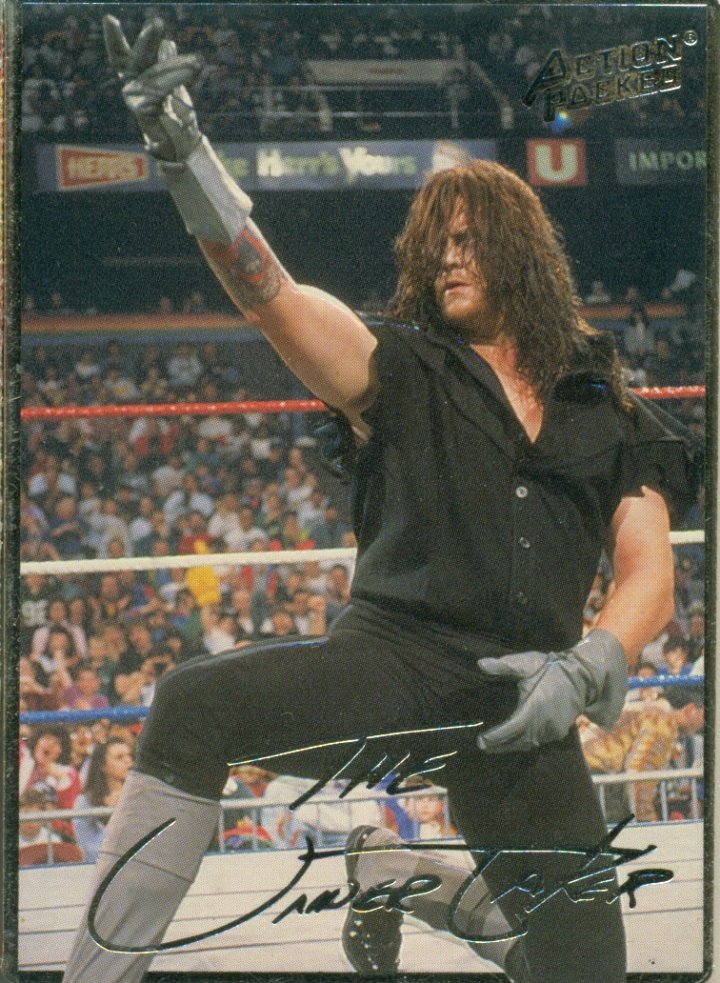 The Undertaker WWF Promo Card.