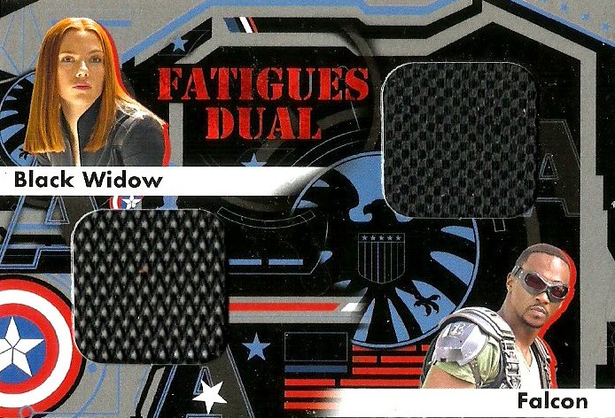 Captain America Winter Soldier Fatigues Dual Card Fd 3 Black Widow Vs Falcon
